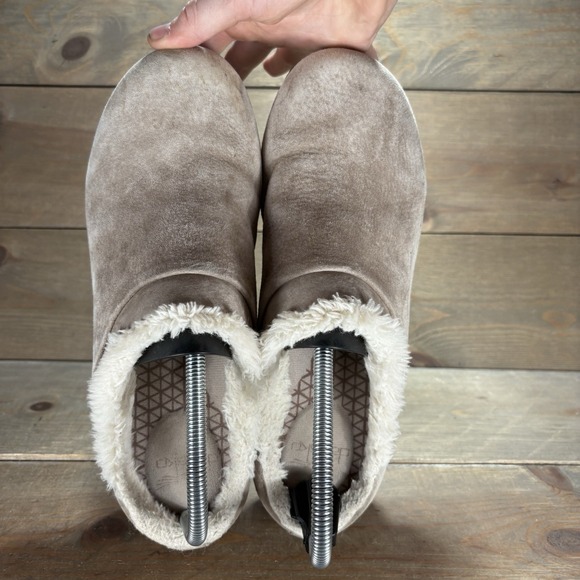 dansko parson womens size 40 shoes brown suede fur lined comfort clogs - Picture 7 of 9